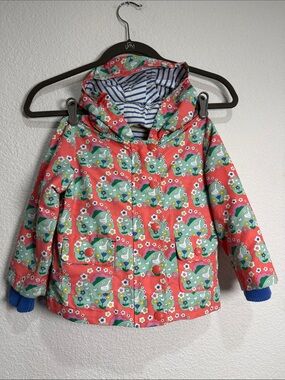 Baby Boden Puddle Duck 2-in-1 Jacket Floral Pattern Sz 2-3Y